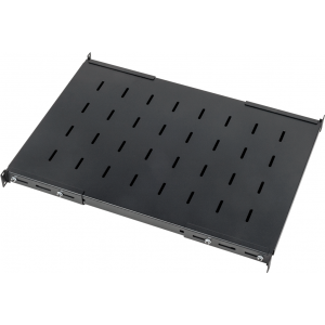 4-post shelf for LANMASTER DC cabinets, 1070 mm deep, 45 kg acceptable load